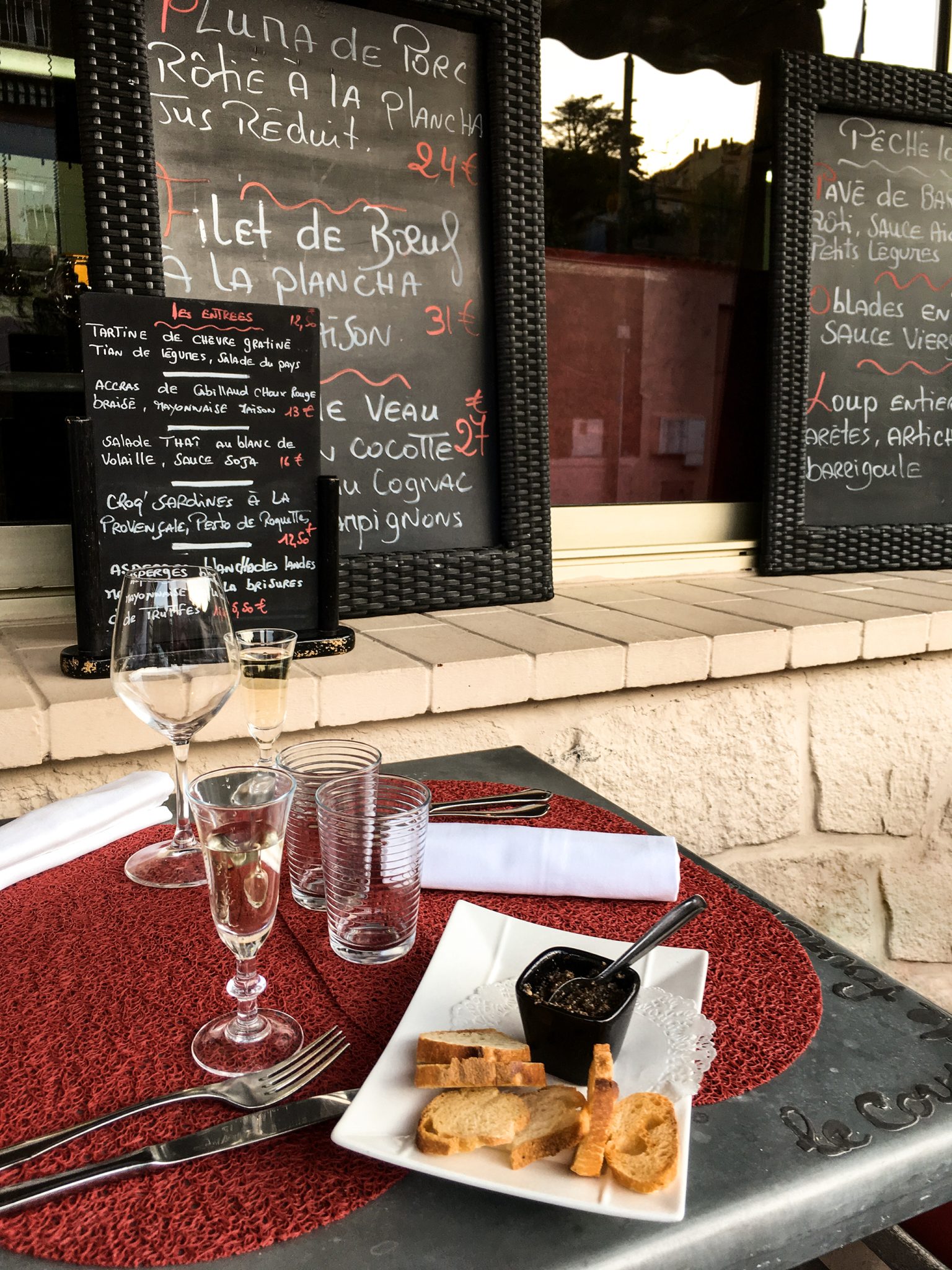 coup de fourchette in theoule sur mer
