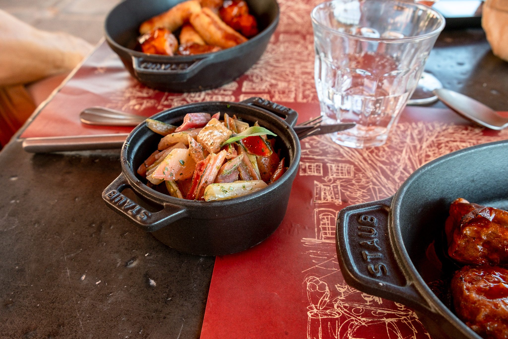 Dazu gab es ein Schälchen Gemüse aus eigenem Anbau