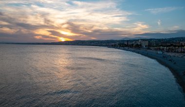 spektakulärer Sonnenuntergang